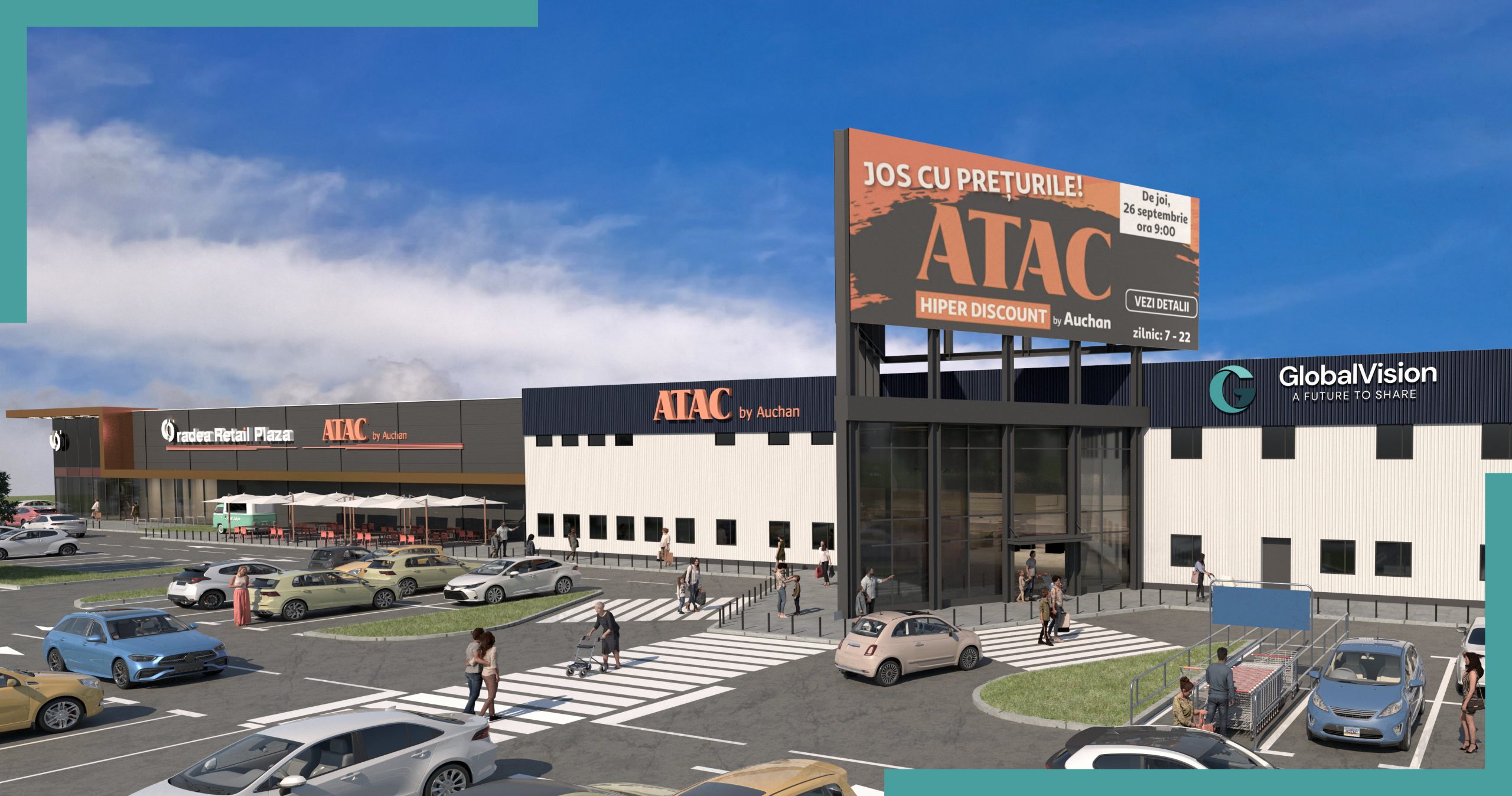 <strong>Global Vision Makes Its First Retail Investment in Oradea, Anchored by ATAC Hiper Discount in a €10M+ Commercial Project</strong>